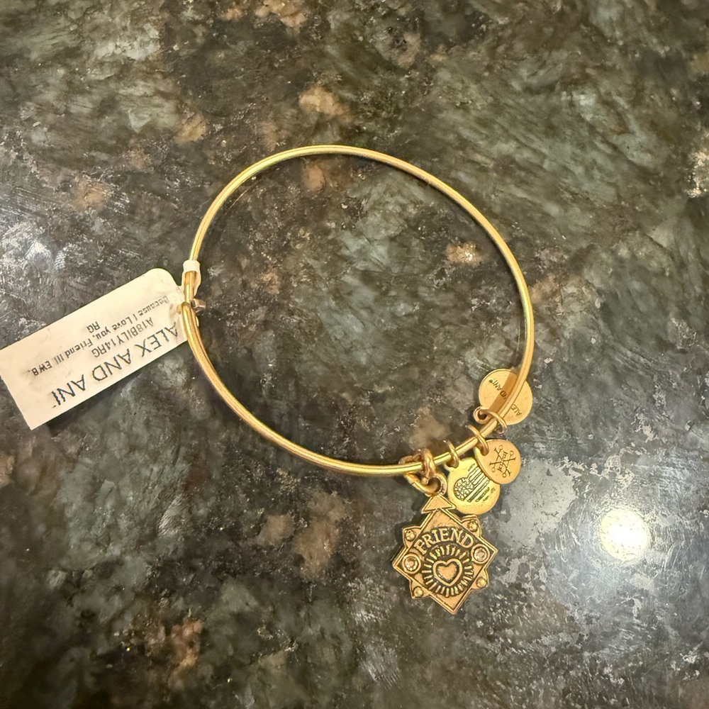 NWT Alex and Ani “Friend” bracelet
